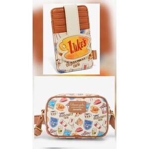 Loungefly Gilmore Girls Luke's Diner Coffee Icons Crossbody Bag & CARDHOLDER SET